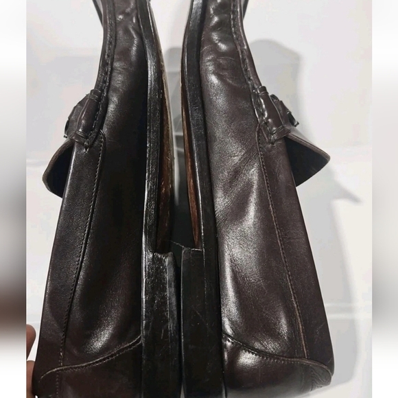 Salvatore Ferragamo Men's Brwon Moccasin Gancini Buckle Loafers Size 11 D US - Picture 8 of 14